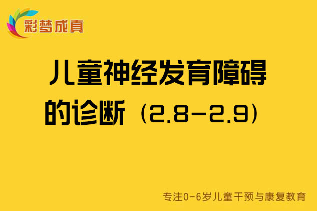 儿童神经发育障碍的诊断2.8-2.9